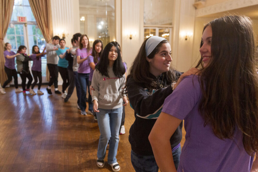 Photo of a special needs-focused ballet class with teen participants.